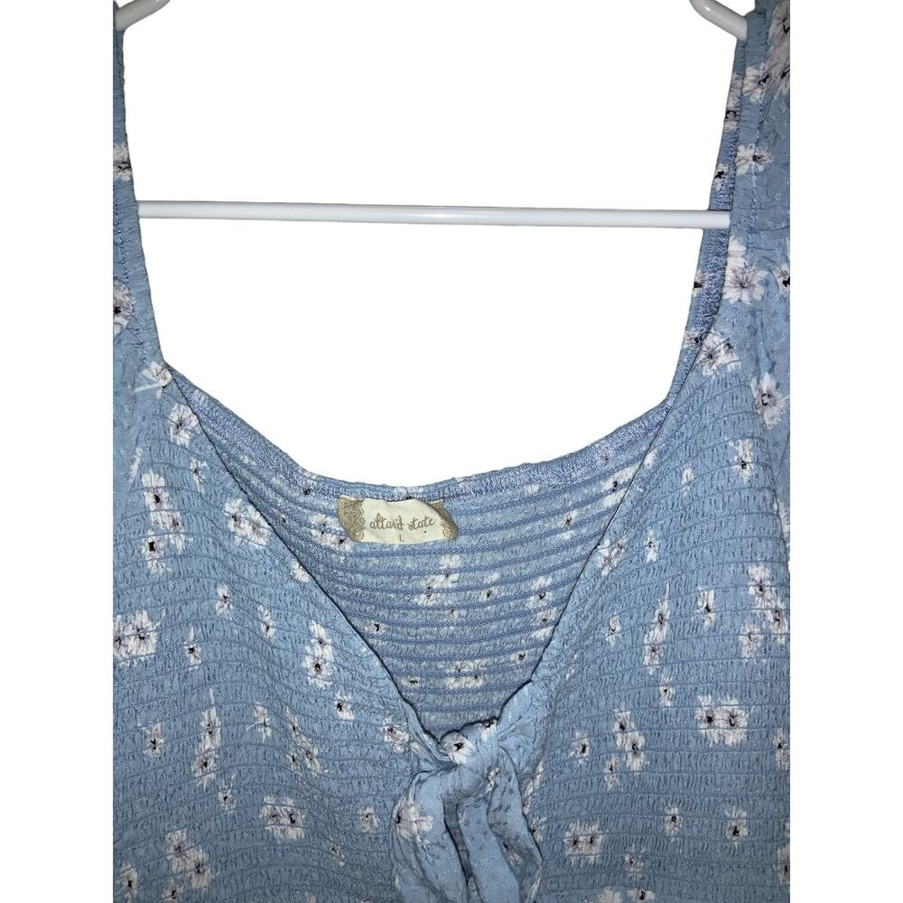 Altard state mini blue floral dress size L Preowned - Picture 6 of 7